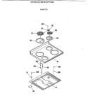 MAINTOP Diagram and Parts List for RB757WT1WW  Hotpoint Range