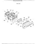 OVEN DOOR Diagram and Parts List for RB757WT1WW  Hotpoint Range