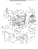 BODY PARTS Diagram and Parts List for RB754GT2AD  Hotpoint Range
