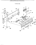 CONTROL PANEL Diagram and Parts List for RB754GT2AD  Hotpoint Range