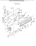 CONTROL PANEL Diagram and Parts List for RB787WT2WW  Hotpoint Range