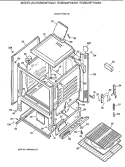 BODY PARTS Diagram and Parts List for RGB524PV4WH  Hotpoint Range