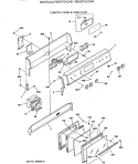 CONTROL PANEL & OVEN DOOR Diagram and Parts List for RB557GV2AD  Hotpoint Range