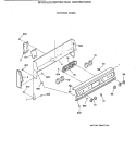 CONTROL PANEL Diagram and Parts List for RB755GT3AD  Hotpoint Range