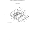 OVEN DOOR Diagram and Parts List for RB755GT3AD  Hotpoint Range