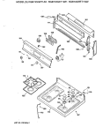 Section Diagram and Parts List for RGB745GET1WH  Hotpoint Range