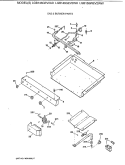 GAS & BURNER PARTS Diagram and Parts List for LGB146GEV2WH  General Electric Range