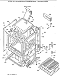 BODY PARTS Diagram and Parts List for LGB146GEV2WH  General Electric Range