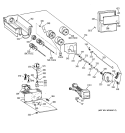 ICE BUCKET ASSEMBLY Diagram and Parts List for ZISB36DYA  General Electric Refrigerator