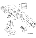 DISPENSER Diagram and Parts List for ZISB48DYA  General Electric Refrigerator