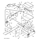 OVEN BURNER PARTS Diagram and Parts List for JGSP44AEV1AA  General Electric Range