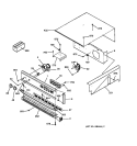 CONTROL PANEL Diagram and Parts List for JKP27BW1BB  General Electric Wall Oven