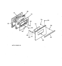 DOOR Diagram and Parts List for JSS16PW2WH  General Electric Range