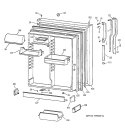 Part Location Diagram of WR71X10012 GE SHELF FRONT FF FULL