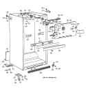 CABINET PARTS Diagram and Parts List for TBH19ZAZERWW  General Electric Refrigerator
