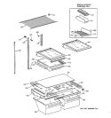 SHELF PARTS Diagram and Parts List for TBX22VAZBRWW  General Electric Refrigerator