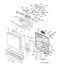 Part Location Diagram of 49-5740 GE DW HUGGER DE