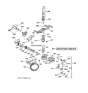 MOTOR - PUMP MECHANISM Diagram and Parts List for GSD4410X73AA  General Electric Dishwasher