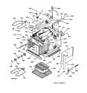 BODY PARTS Diagram and Parts List for JMP28BW2WH  General Electric Range