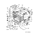 LOWER BODY Diagram and Parts List for ZET757BW2BB  General Electric Wall Oven