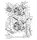 BODY PARTS Diagram and Parts List for ZEK757BW2BB  General Electric Wall Oven