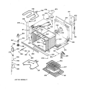 Part Location Diagram of WB63T10023 GE OVEN BOFDY-C