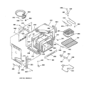 BODY PARTS Diagram and Parts List for RF725GT1BG  Hotpoint Range
