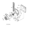BLOWER Diagram and Parts List for RF725GT1BG  Hotpoint Range