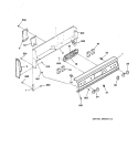 CONTROL PANEL Diagram and Parts List for RB756GT3WW  Hotpoint Range