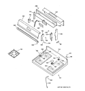 COOKTOP Diagram and Parts List for RGB532BEW2WH  Hotpoint Range