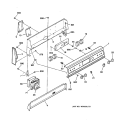 CONTROL PANEL Diagram and Parts List for RB787WT1WW  Hotpoint Range