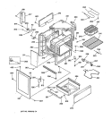BODY PARTS Diagram and Parts List for RB787WT1WW  Hotpoint Range