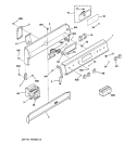 CONTROL PANEL Diagram and Parts List for RB557GV3WH  Hotpoint Range