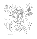 BODY PARTS Diagram and Parts List for RB557GV3WH  Hotpoint Range