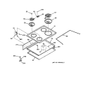 COOKTOP Diagram and Parts List for RF512GL2  Hotpoint Range