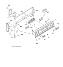 CONTROL PANEL Diagram and Parts List for RB754PY1AD  Hotpoint Range