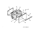 DOOR Diagram and Parts List for RB754PY1AD  Hotpoint Range