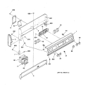 CONTROL PANEL Diagram and Parts List for RB787WY1WW  Hotpoint Range