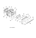 DOOR Diagram and Parts List for RB787WY1WW  Hotpoint Range
