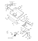 Part Location Diagram of WB16K22 GE Bake Burner Tube