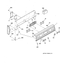 CONTROL PANEL Diagram and Parts List for RB756GT4WW  Hotpoint Range