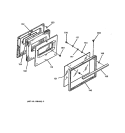 DOOR Diagram and Parts List for LEB133GS1WW  General Electric Range