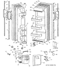 DOORS Diagram and Parts List for MSG22GRXDWW  General Electric Refrigerator