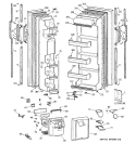 Part Location Diagram of WR17X3678 GE SHIELD RECESS DISPLAY AL