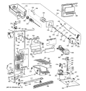 FREEZER SECTION Diagram and Parts List for MST25GRYDWW  General Electric Refrigerator