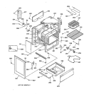 BODY PARTS Diagram and Parts List for LEB356WY1WW  General Electric Range