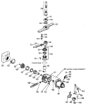 Section Diagram and Parts List for GSD1100M20  General Electric Dishwasher