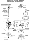 TRANSMISSION - COMPLETE BREAKDOWN Diagram and Parts List for WWC8000MAL  General Electric Washer