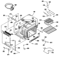 Section Diagram and Parts List for JDS27GP2BG  General Electric Range