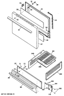 Section Diagram and Parts List for JGBS02PN2  General Electric Range